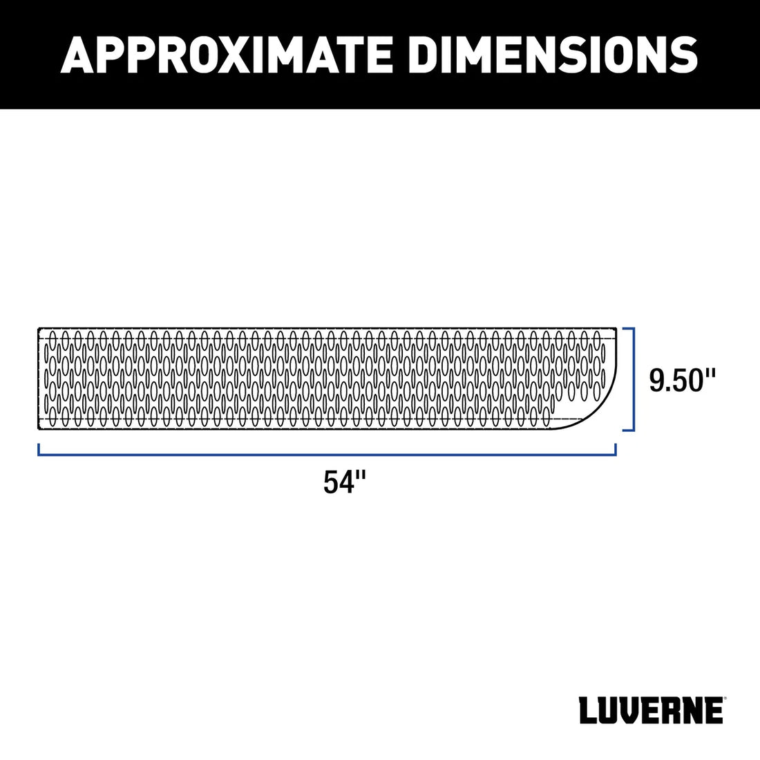 LUVERNE Grip Step XL 9-1/2" x 54" Steel Passenger Board Fleet Kit, Select Ram ProMaster 495154-401802-0 - Installation View