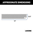 Load image into Gallery viewer, LUVERNE Grip Step XL 9-1/2" x 54" Steel Passenger Running Board, Select Ford E-Transit 495154-401817 - Side View