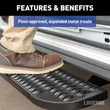 Load image into Gallery viewer, LUVERNE Grip Step XL 9-1/2" x 54" Steel Passenger Running Board, Select Ford E-Transit 495154-401817 - Additional View 5