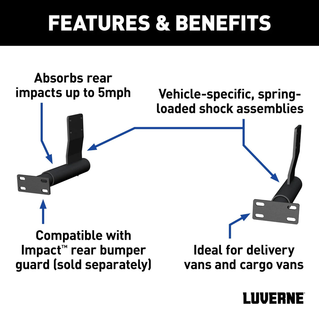 LUVERNE Impact Bumper Shock-Absorbing Bracket Kit 571500 - Side View