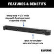 Load image into Gallery viewer, LUVERNE Impact Rear Bumper Step with Fixed Brackets, Select Ram ProMaster 415358-571513 - Back View
