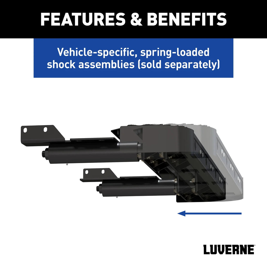 LUVERNE Impact Shock-Absorbing Rear Bumper Step Fleet Kit, Select Ford Transit 415358-571501-0 - Installation View