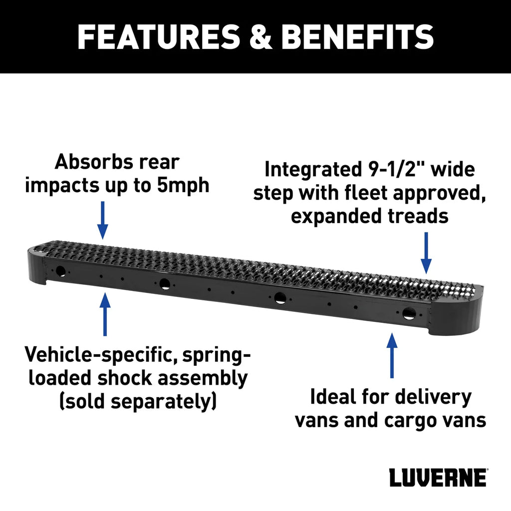LUVERNE Impact Shock-Absorbing Rear Bumper Step (No Brackets) 415358 - Back View