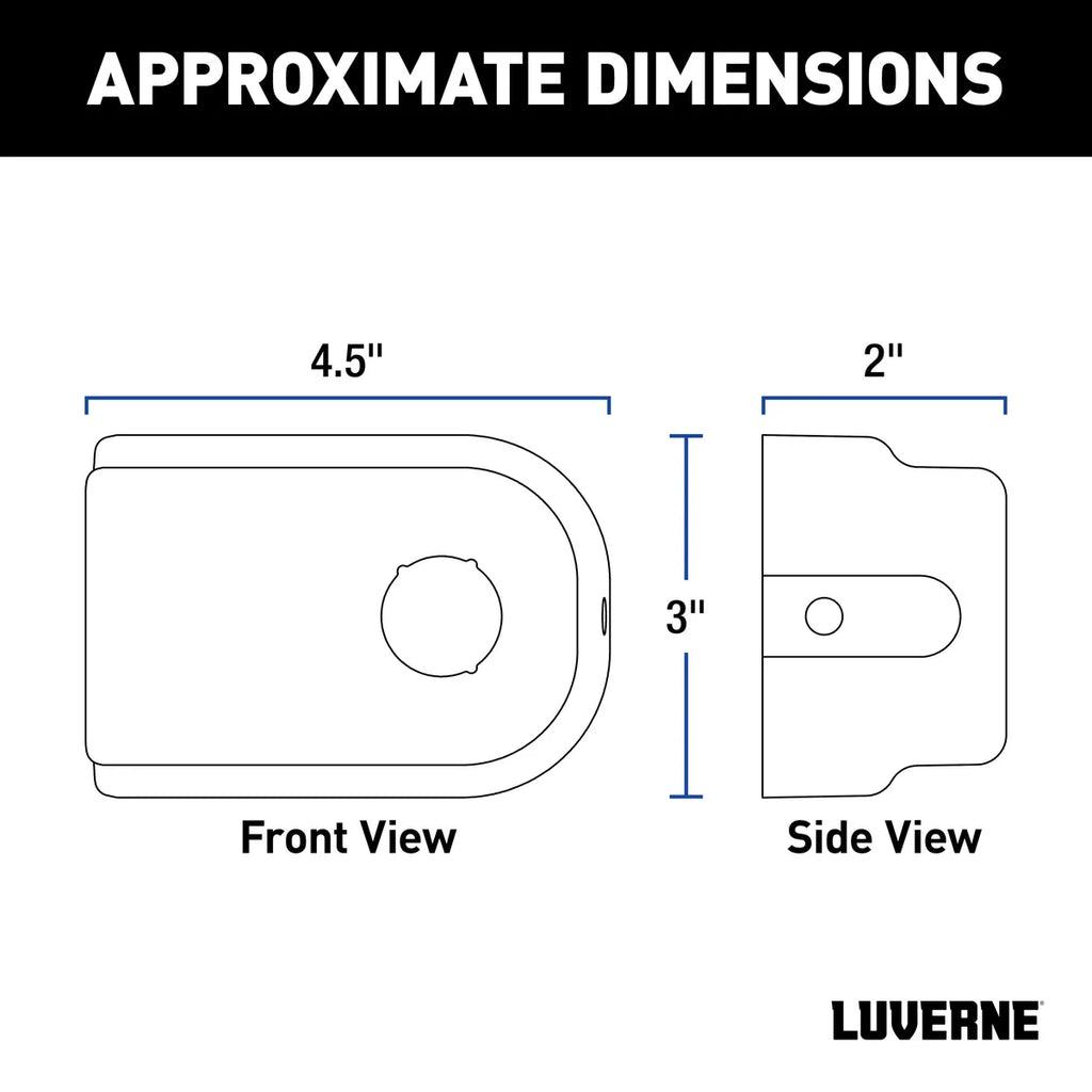 LUVERNE LUVERNE 390210 Parking Sensor Relocation Kit for Prowler Max Grille Guard 390210 - Side View