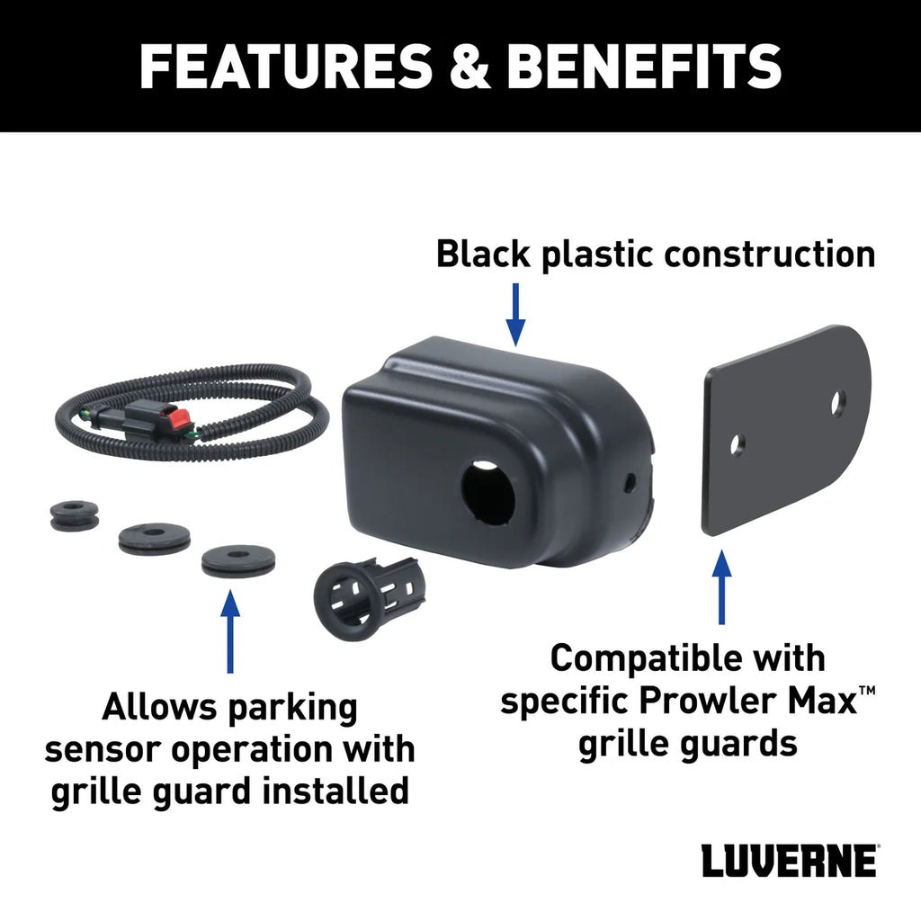 LUVERNE LUVERNE 390210 Parking Sensor Relocation Kit for Prowler Max Grille Guard 390210 - Back View