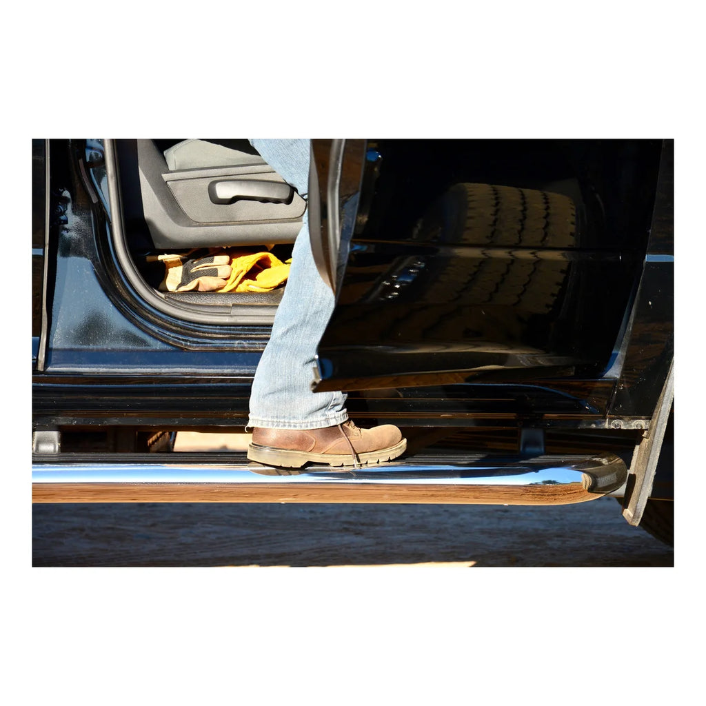 LUVERNE MegaStep 6-1/2" x 36", 100" Aluminum Running Boards, Select Ford E-Series Vans 575100-570124 - Installation View
