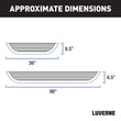 Load image into Gallery viewer, LUVERNE MegaStep 6-1/2" x 36", 100" Aluminum Running Boards, Select Sprinter 2500, 3500 575100-570747 - Back View