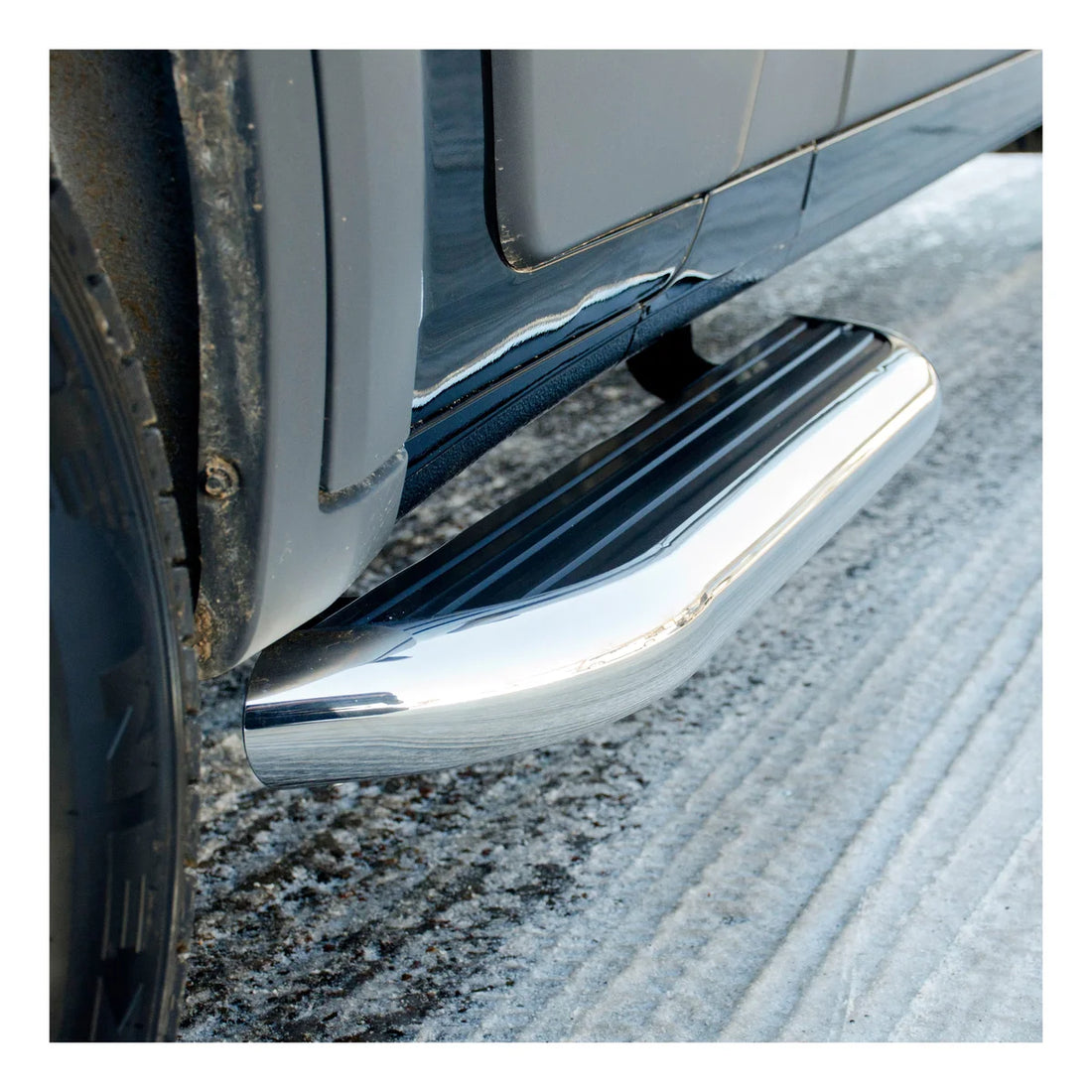 LUVERNE MegaStep 6-1/2" x 36" Aluminum Running Boards, Select Ford Transit-150, 250, 350 575036-571720 - Side View