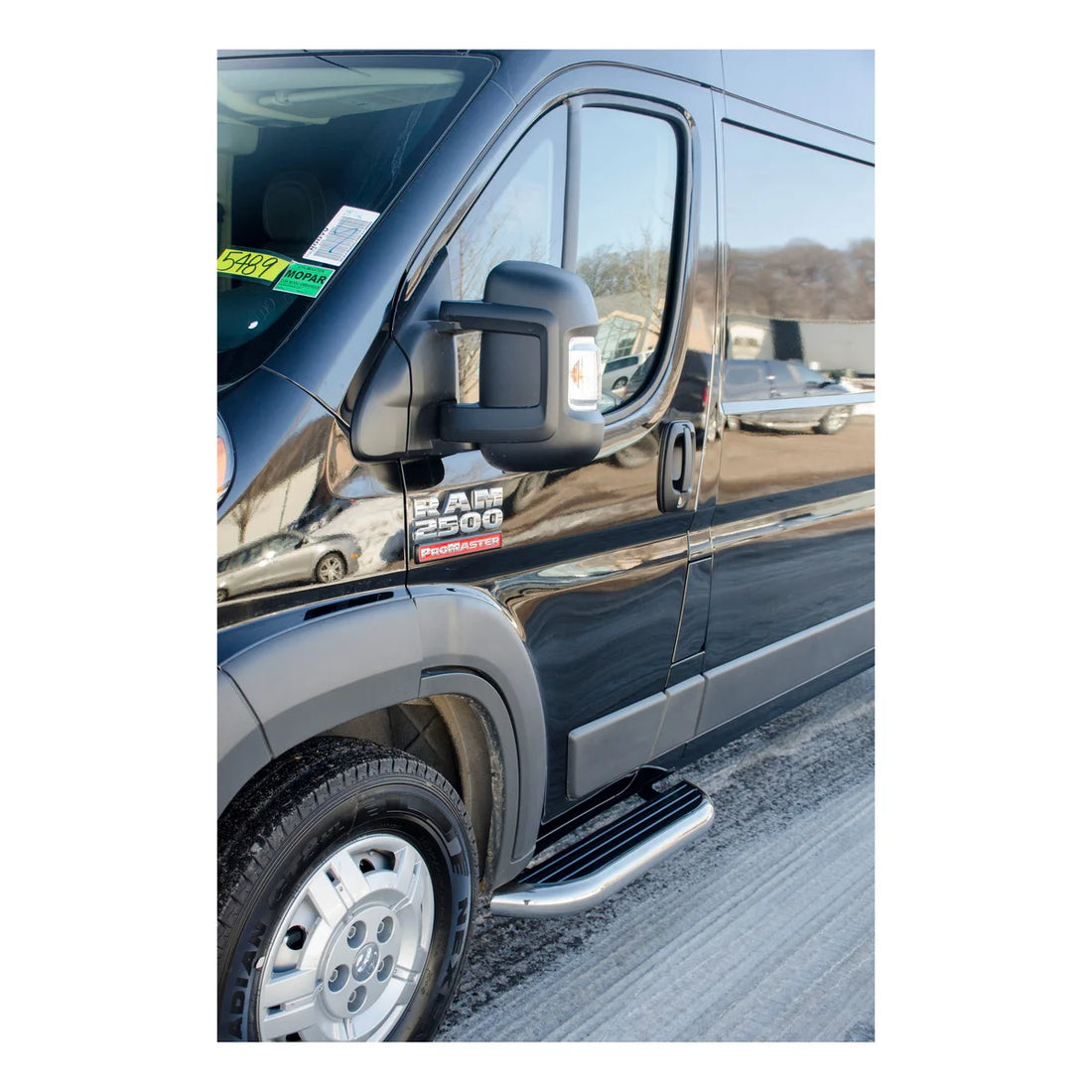 LUVERNE MegaStep 6-1/2" x 36" Aluminum Running Boards, Select ProMaster 1500, 2500, 3500 575036-571471 - Side View