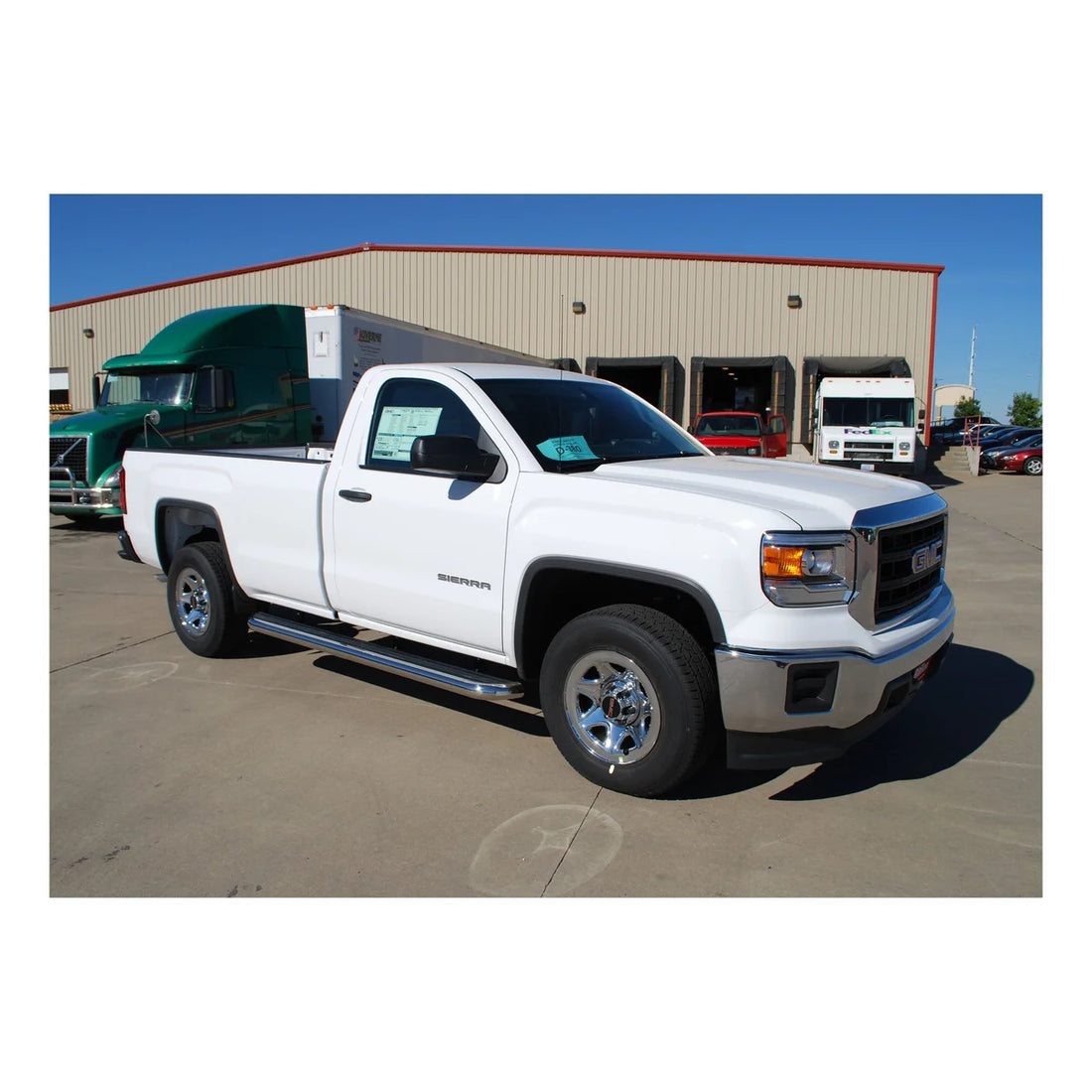 LUVERNE MegaStep 6-1/2" x 78" W2W Aluminum Running Boards, Select Silverado, Sierra 1500 575078-571447 - Side View