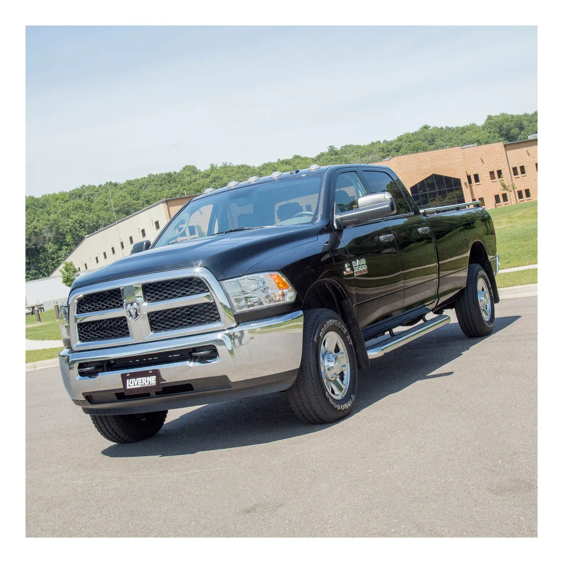 LUVERNE MegaStep 6-1/2" x 88" Aluminum Running Boards, Select Ram 1500, 2500, 3500 575088-571032 - Side View