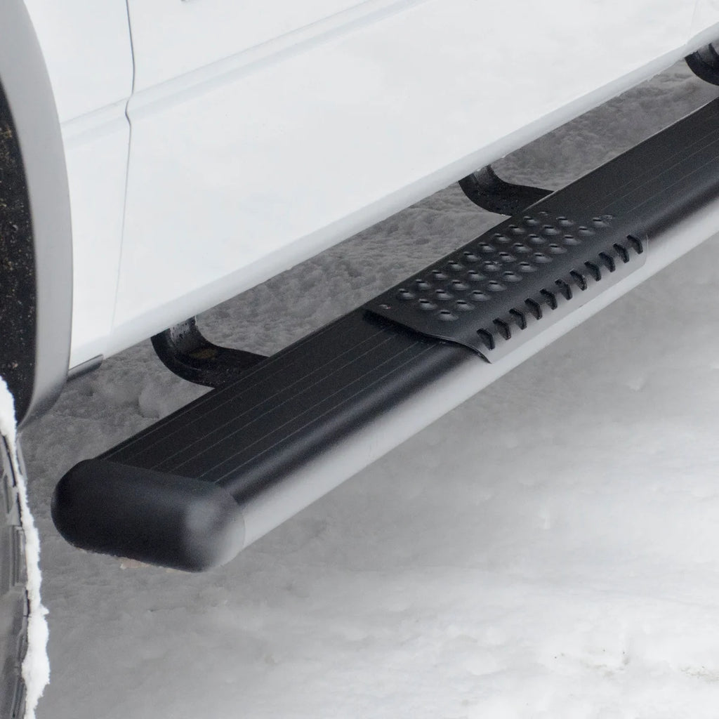 LUVERNE O-Mega II 6" x 36", 100" Black Aluminum Side Steps, Select Ram ProMaster 584100-571477 - Side View