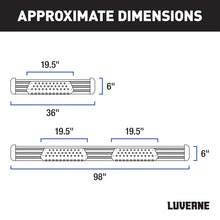 Load image into Gallery viewer, LUVERNE O-Mega II 6" x 36", 100" Black Aluminum Side Steps, Select Ram ProMaster 584100-571477 - Back View