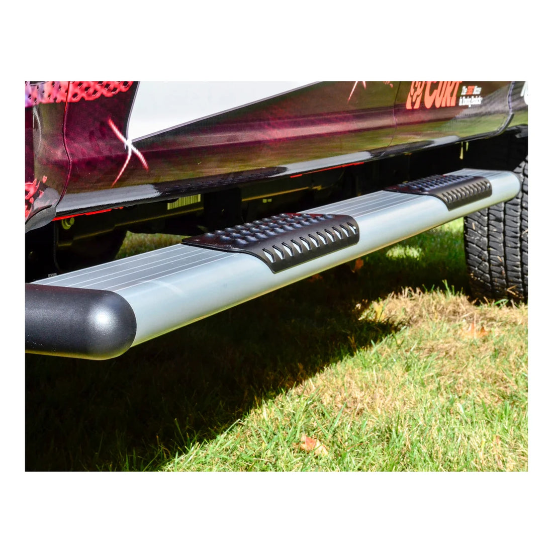LUVERNE O-Mega II 6" x 78" Silver Aluminum Side Steps, Select Dodge, Ram 1500 583078-571632 - Side View