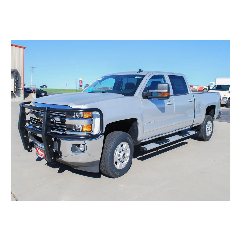 LUVERNE O-Mega II 6" x 88" Silver Aluminum Side Steps, Select Silverado, Sierra 583088-571443 - Side View