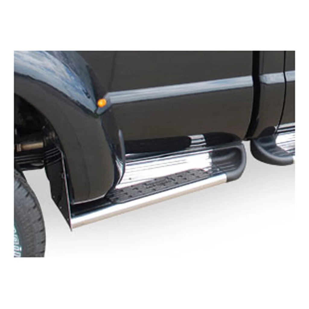 LUVERNE Polish Stainless Steel Side Entry Step Box Extensions, Select Ram 3500 481334 - Back View