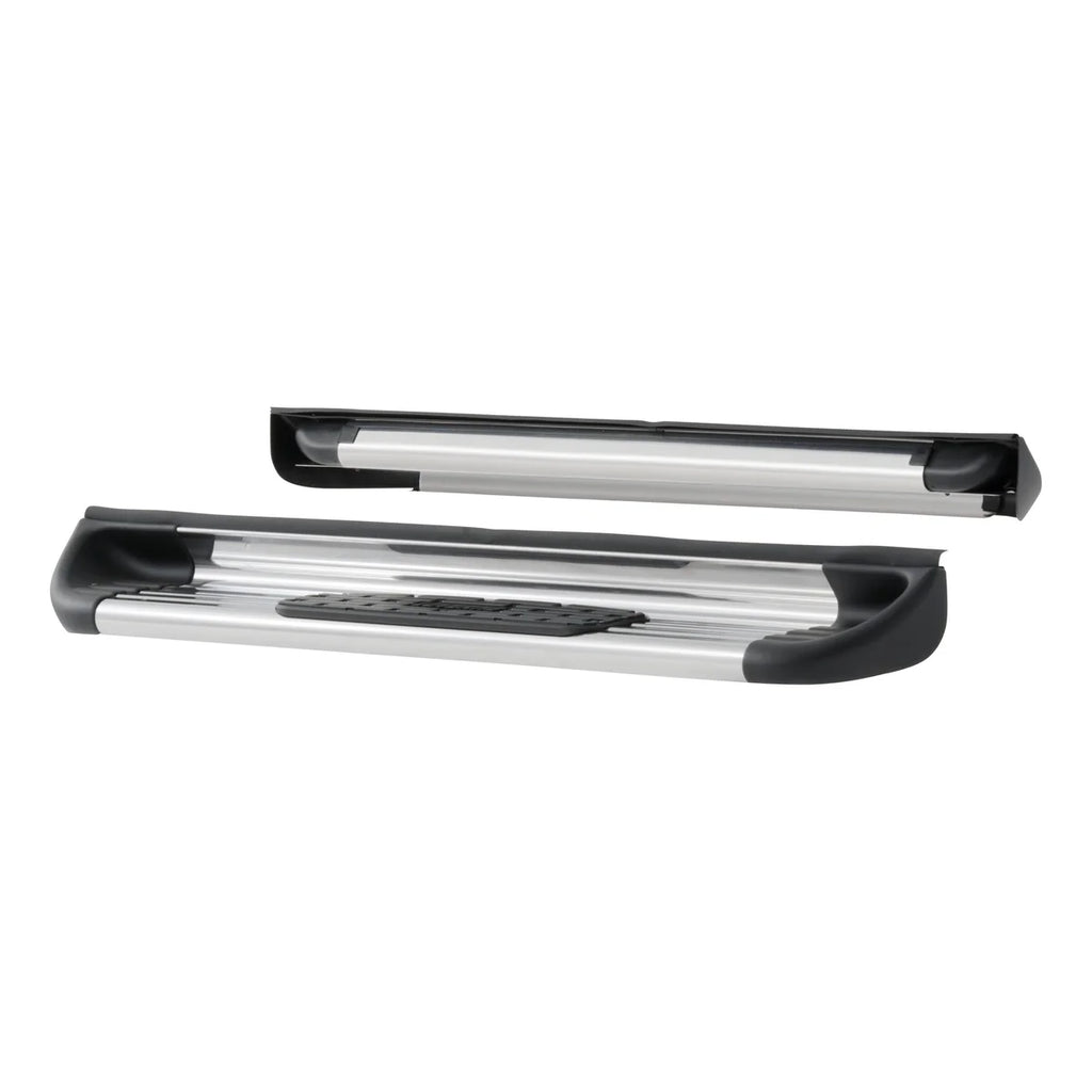 LUVERNE Polished Stainless Steel Side Entry Steps (No Brackets) 481141 - Side View