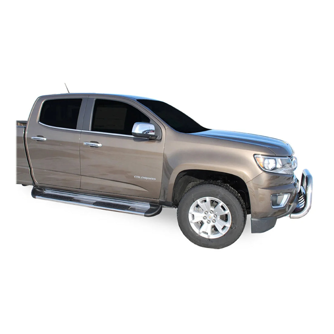 LUVERNE Polished Stainless Steel Side Entry Steps (No Brackets) 481515 - Side View