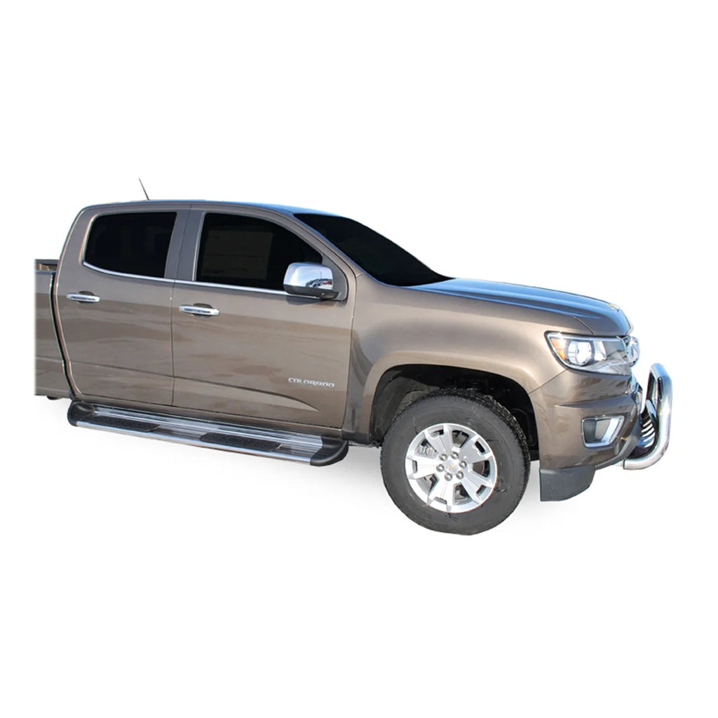 LUVERNE Polished Stainless Steel Side Entry Steps (No Brackets) 481515 - Side View