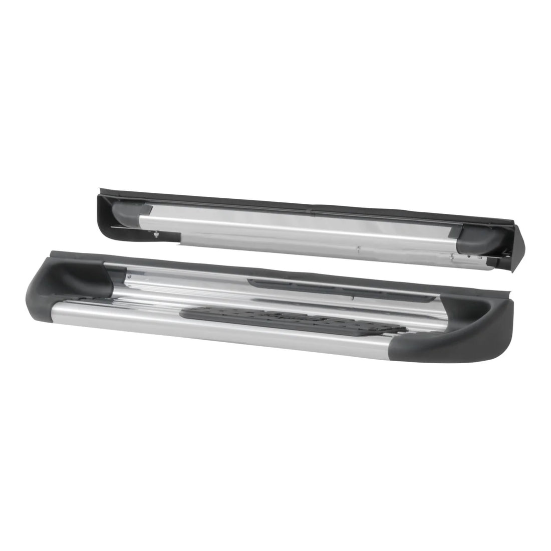 LUVERNE Polished Stainless Steel Side Entry Steps (No Brackets) 489921 - Side View