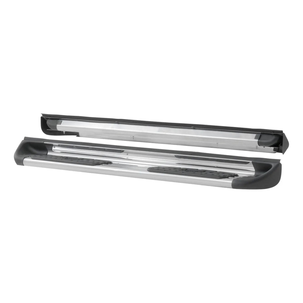 LUVERNE Polished Stainless Steel Side Entry Steps, Select Ford Super Duty Crew Cab 489923-579922 - Back View