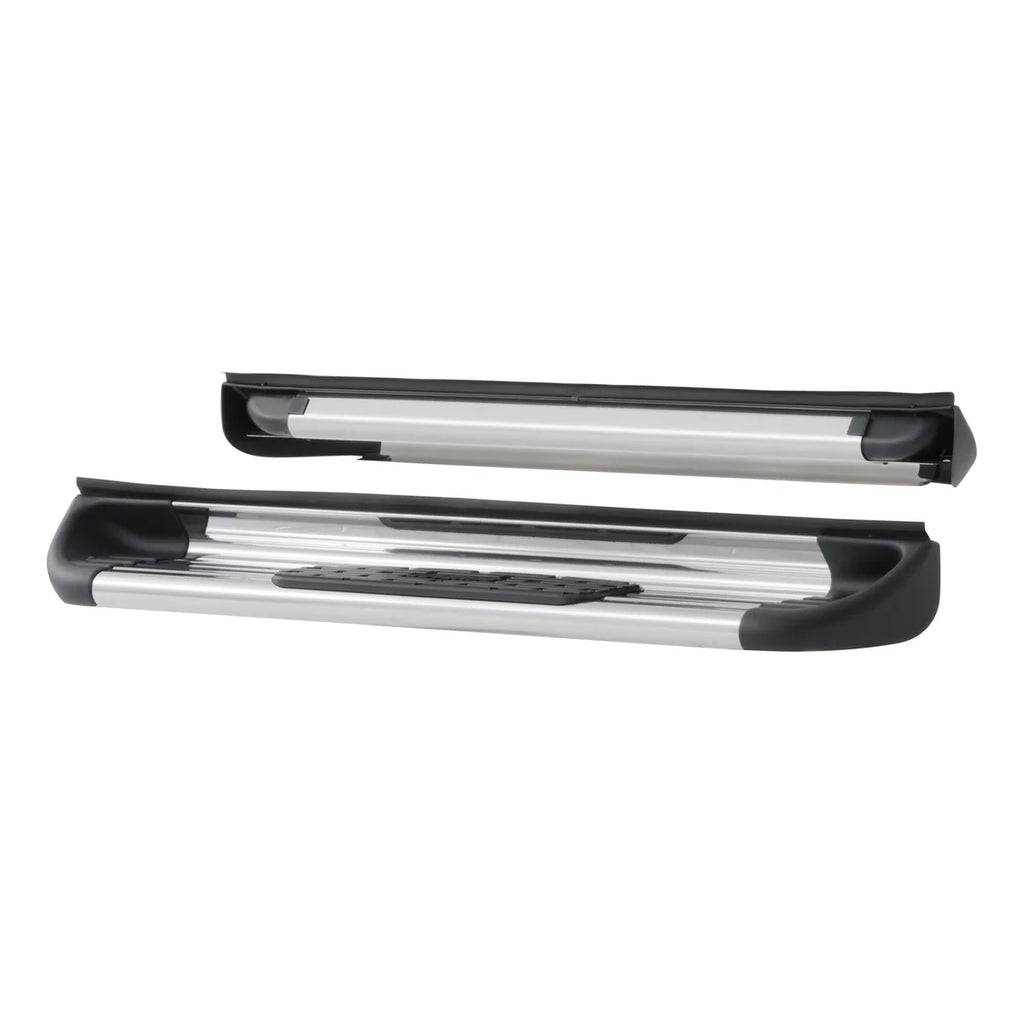 LUVERNE Polished Stainless Steel Side Entry Steps (No Brackets) 480741 - Side View