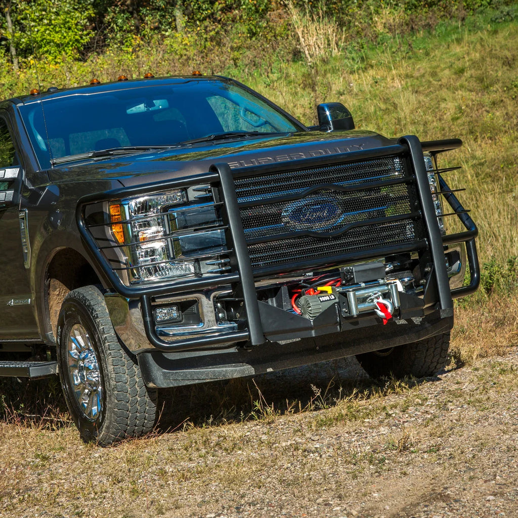 LUVERNE Prowler Max Black Steel Grille Guard (No Brackets) 321723 - Back View
