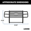 Load image into Gallery viewer, LUVERNE Prowler Max Black Steel Grille Guard, Select Chevrolet Silverado 2500, 3500 HD 321803 - Back View