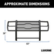 Load image into Gallery viewer, LUVERNE Prowler Max Black Steel Grille Guard, Select Ford F-250 to F-550 Super Duty 321801 - Back View