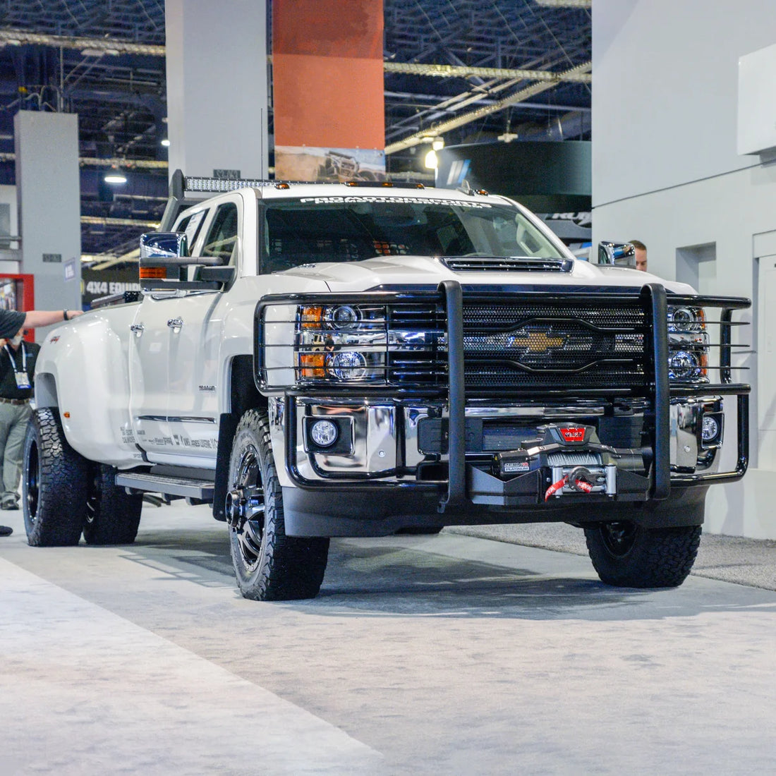 LUVERNE Prowler Max Black Steel Grille Guard, Select GMC Sierra 2500, 3500 HD 320713-321542 - Side View