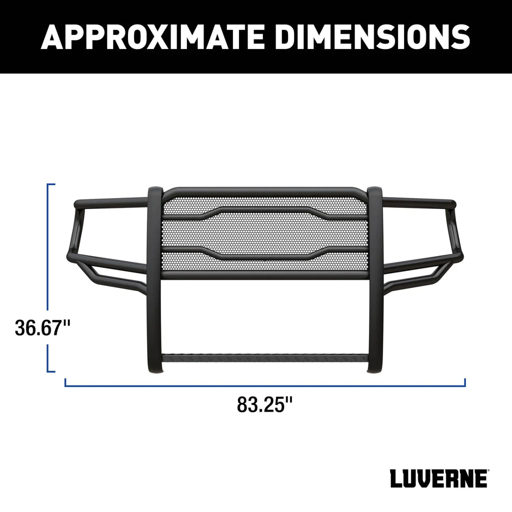 LUVERNE Prowler Max Black Steel Grille Guard, Select Ram 1500 321805 - Back View