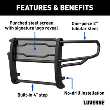 Load image into Gallery viewer, LUVERNE Prowler Max Black Steel Grille Guard, Select Ram 1500 321805 - Installation View