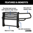 Load image into Gallery viewer, LUVERNE Prowler Max Black Steel Grille Guard, Select Ram 2500, 3500, 4500, 5500 321804 - Installation View