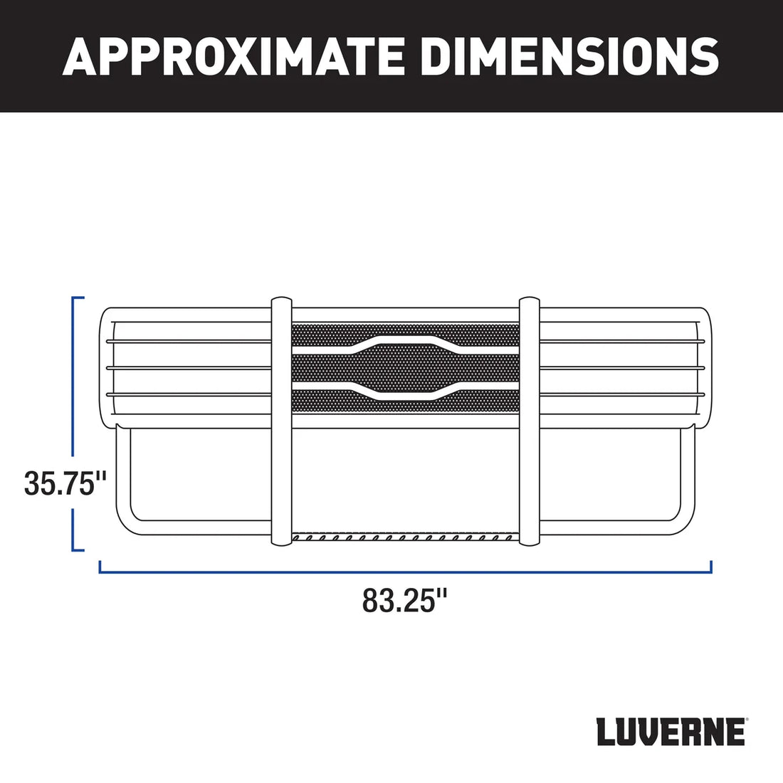 LUVERNE Prowler Max Polished Stainless Grille Guard (No Brackets) 311033 - Additional View 6