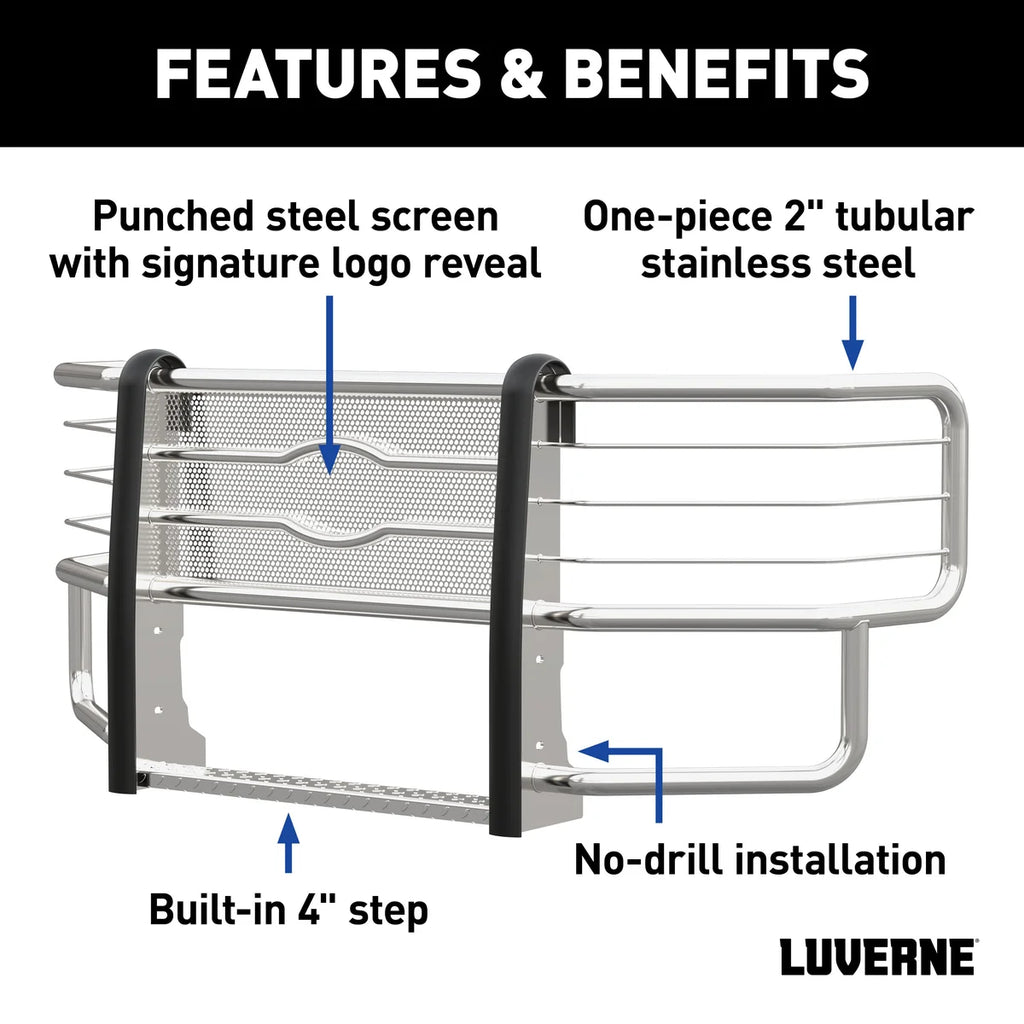LUVERNE Prowler Max Polished Stainless Grille Guard (No Brackets) 311723 - Additional View 7