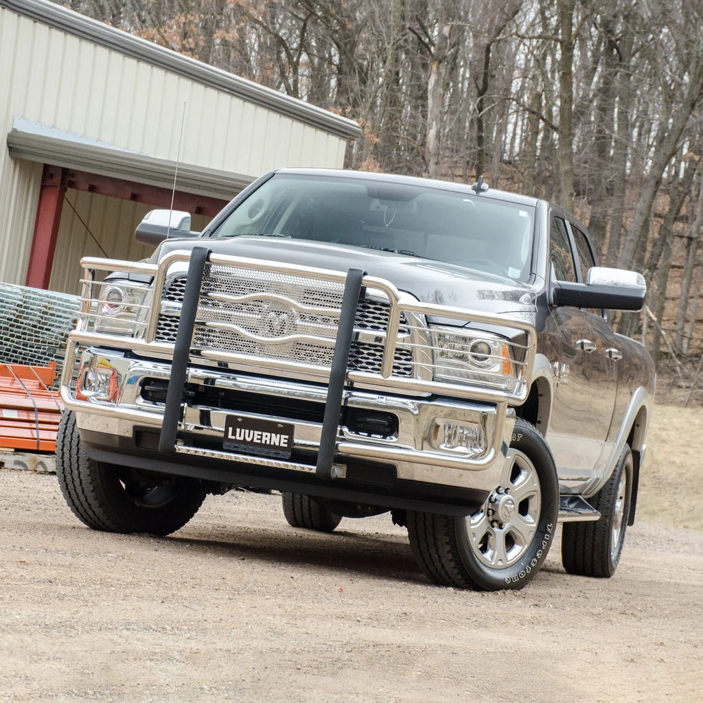 LUVERNE Prowler Max Polished Stainless Grille Guard, Select Ram 2500, 3500 311033-321332 - Side View