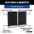 Load image into Gallery viewer, LUVERNE Rear Dually 20" x 23" Rubber Mud Guards, Select Ford F-350, F-450 (2 Flaps) 259924 - Back View