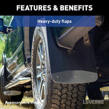 Load image into Gallery viewer, LUVERNE Rear Dually 20" x 23" Rubber Mud Guards, Select Silverado, Sierra 3500 (2 Flaps) 251544 - Additional View 5