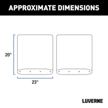 Load image into Gallery viewer, LUVERNE Rear Dually 20" x 23" Rubber Mud Guards, Select Silverado, Sierra HD (2 Flaps) 251452 - Side View