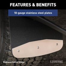 Load image into Gallery viewer, LUVERNE Rear Dually 20" x 23" Rubber Mud Guards, Select Silverado, Sierra HD (2 Flaps) 251452 - Additional View 7