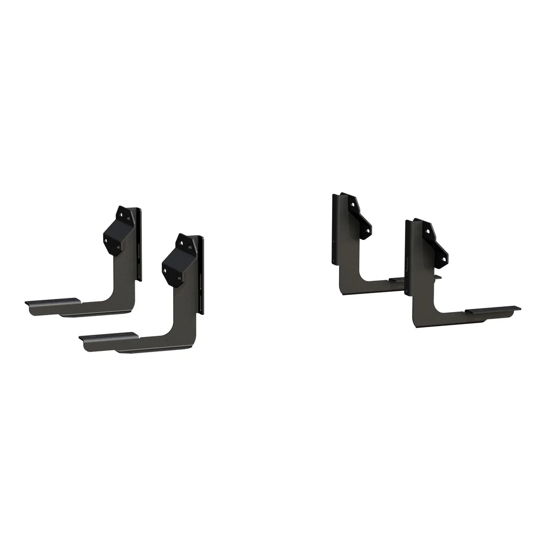 LUVERNE Regal 7 Polish Stainless 60" Oval Steps, XD Brackets, Select Ford F-Series Reg. 477060-401730 - Side View