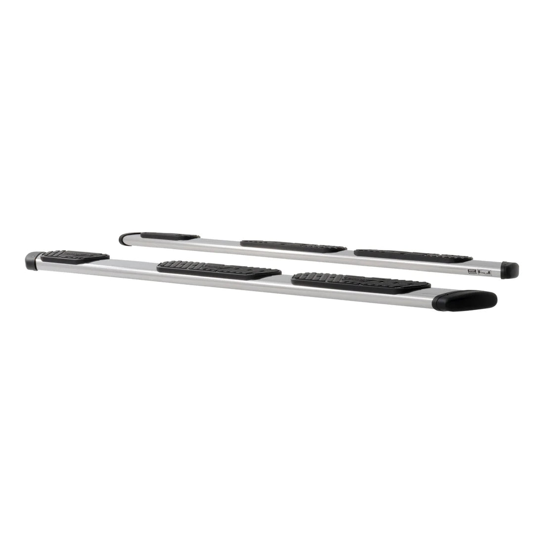 LUVERNE Regal 7 Polished Stainless 101" Oval Side Steps (No Brackets) 477101 - Side View