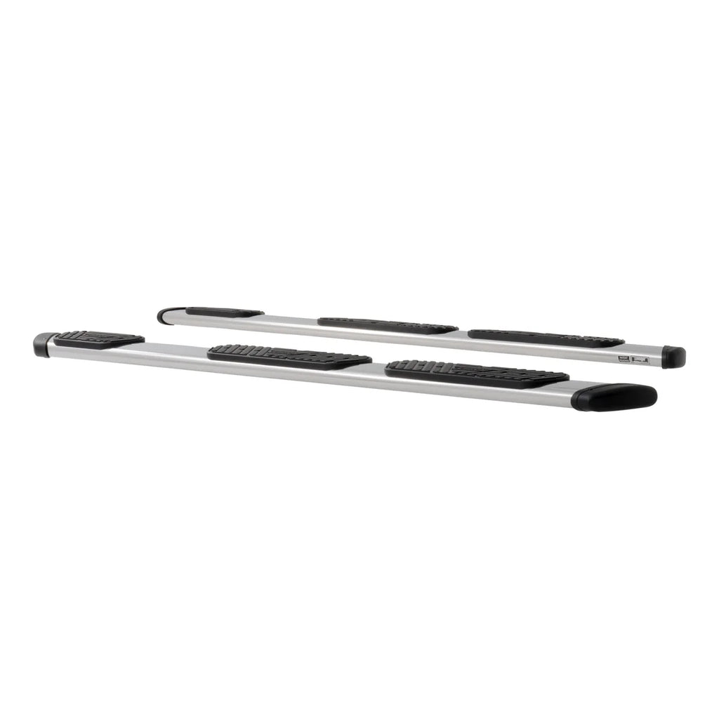 LUVERNE Regal 7 Polished Stainless 101" Oval Side Steps (No Brackets) 477101 - Side View