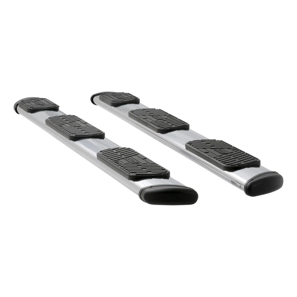 LUVERNE Regal 7 Polished Stainless 108" Oval Side Steps (No Brackets) 477108 - Main Product View