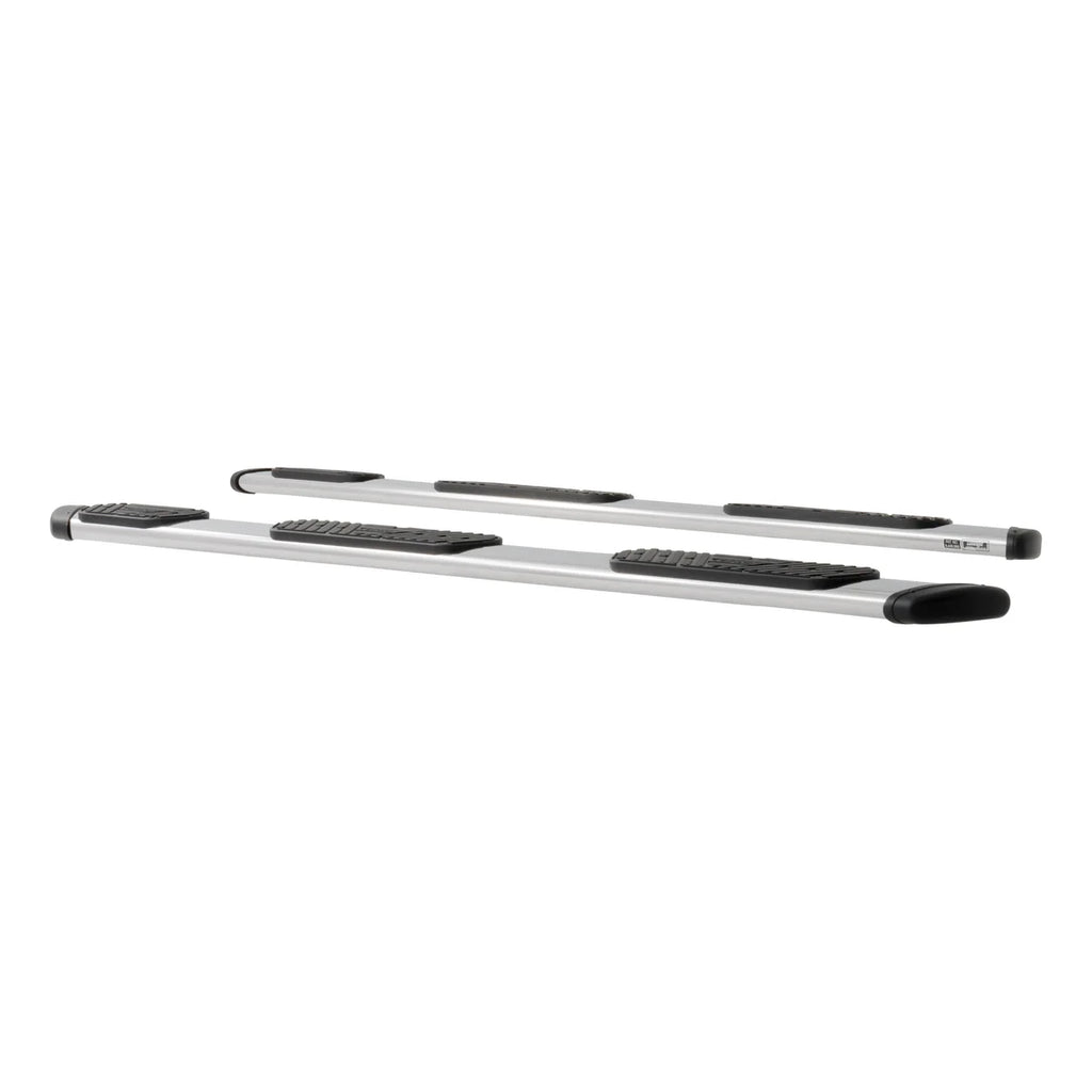 LUVERNE Regal 7 Polished Stainless 108" Oval Side Steps (No Brackets) 477108 - Side View