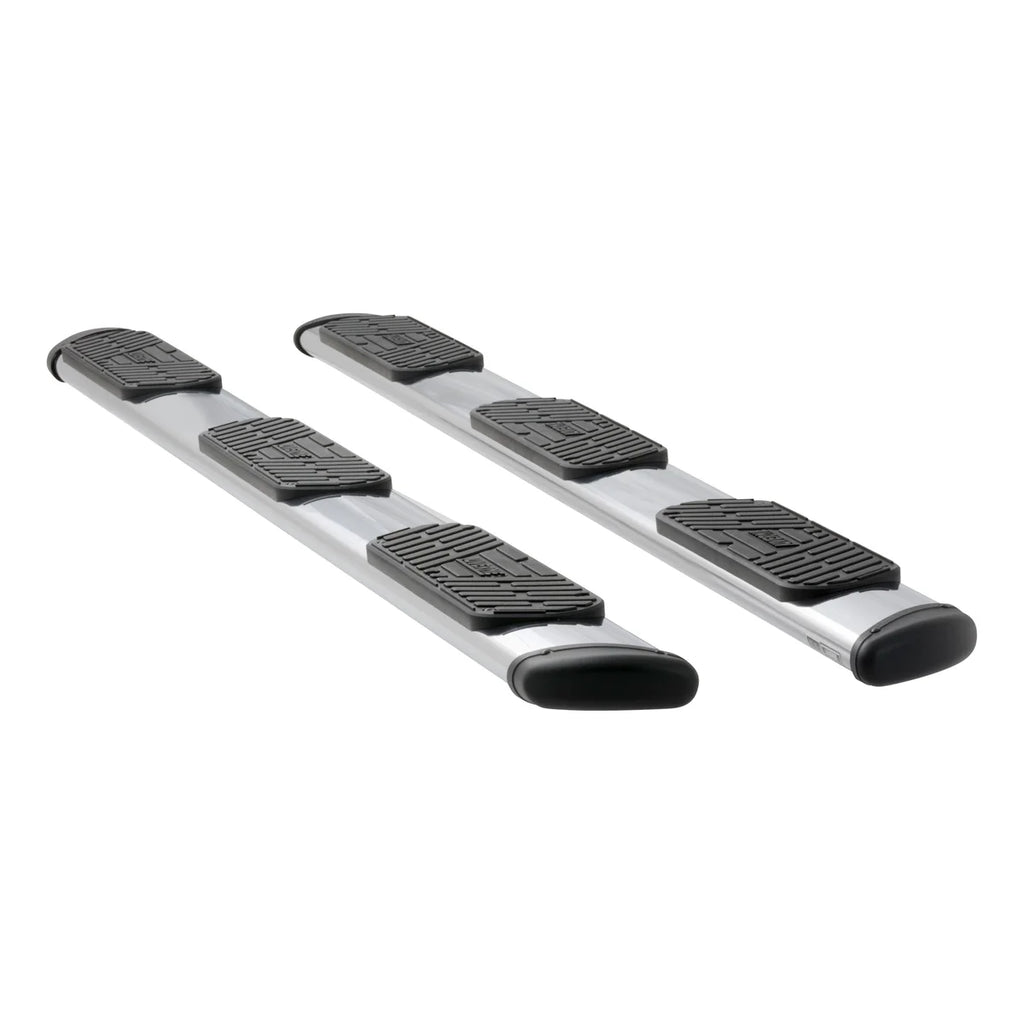 LUVERNE Regal 7 Polished Stainless 125" Oval Side Steps (No Brackets) 477125 - Main Product View