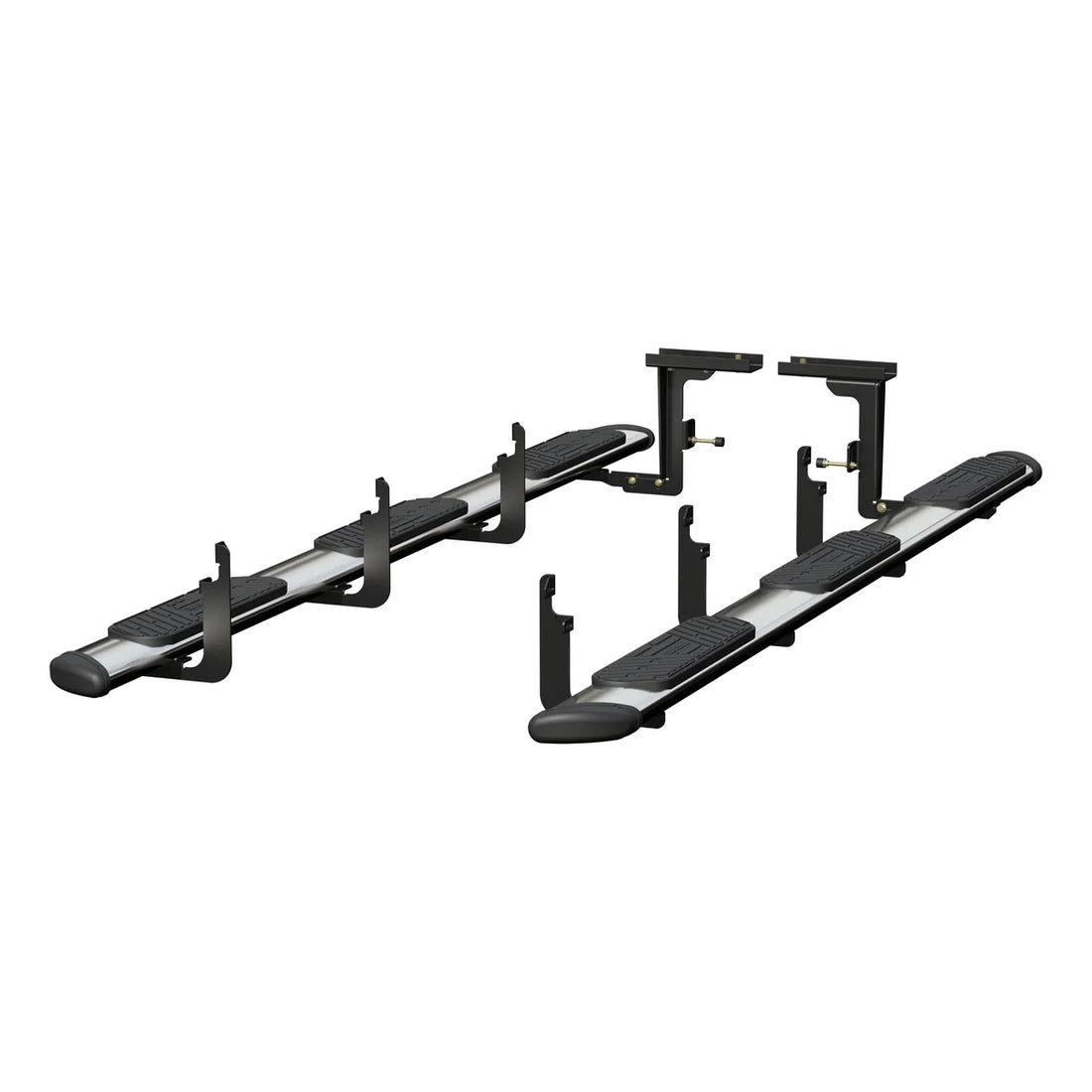 LUVERNE Regal 7 Polished Stainless 125" Oval W2W Steps, Select Ford F-250, F-350, F-450 477125-401733 - Side View