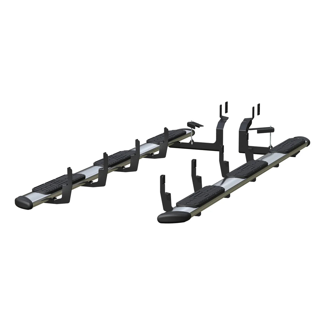 LUVERNE Regal 7 Polished Stainless 125" Oval W2W Steps, Select Silverado, Sierra HD 477125-401449 - Side View