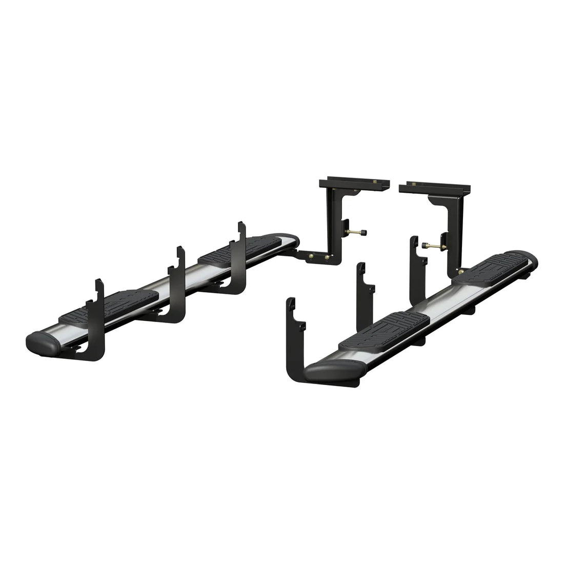 LUVERNE Regal 7 Polished Stainless 93" Oval W2W Steps, Select Ford F-250, F-350, F-450 477093-401733 - Side View