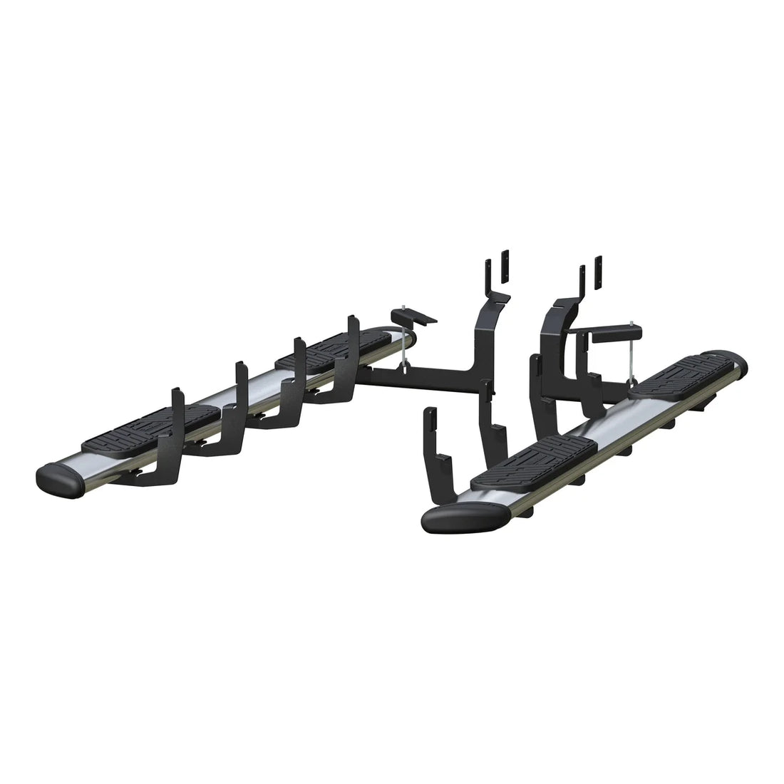 LUVERNE Regal 7 Polished Stainless 93" Oval W2W Steps, Select Silverado, Sierra HD 477093-401449 - Side View